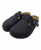 BIRKENSTOCKビルケンシュトック）の古着「BOSTON ウールフェルトクロッグサンダル」｜チャコールグレー