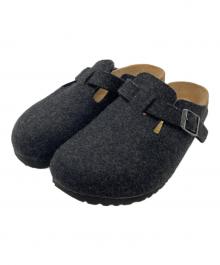 BIRKENSTOCK（ビルケンシュトック）の古着「BOSTON ウールフェルトクロッグサンダル」｜チャコールグレー