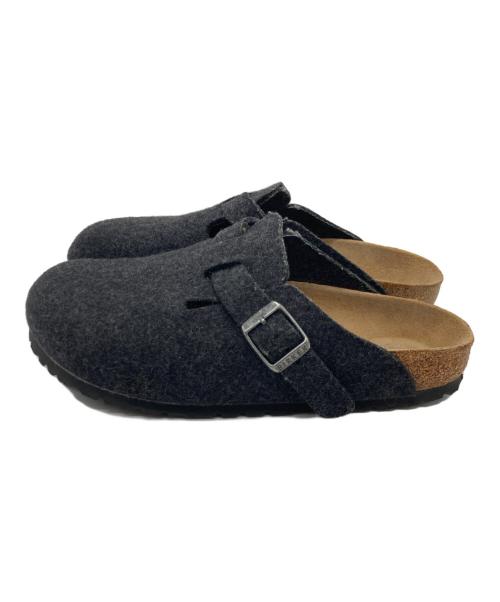 BIRKENSTOCK（ビルケンシュトック）BIRKENSTOCK (ビルケンシュトック) BOSTON ウールフェルトクロッグサンダル チャコールグレー サイズ:size23㎝の古着・服飾アイテム