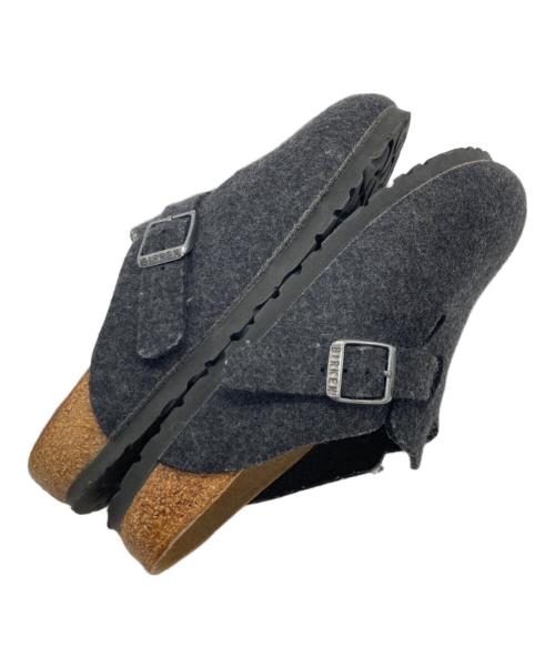 BIRKENSTOCK（ビルケンシュトック）BIRKENSTOCK (ビルケンシュトック) BOSTON ウールフェルトクロッグサンダル チャコールグレー サイズ:size23㎝の古着・服飾アイテム