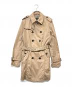 BURBERRY BLACK LABELバーバリーブラックレーベル）の古着「ベルテッドトレンチコート」｜ベージュ