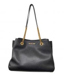 MICHAEL KORS（マイケル・コース）の古着「チェーントートバッグ」｜ブラック