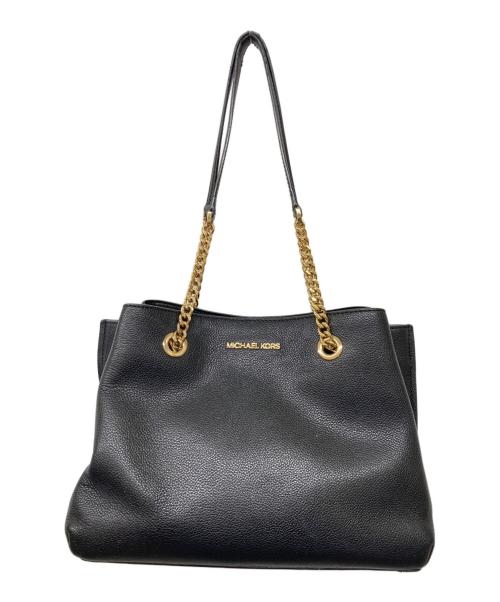 MICHAEL KORS（マイケル・コース）MICHAEL KORS (マイケル・コース) チェーントートバッグ ブラックの古着・服飾アイテム