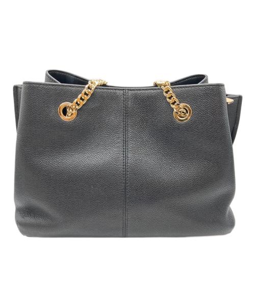 MICHAEL KORS（マイケル・コース）MICHAEL KORS (マイケル・コース) チェーントートバッグ ブラックの古着・服飾アイテム