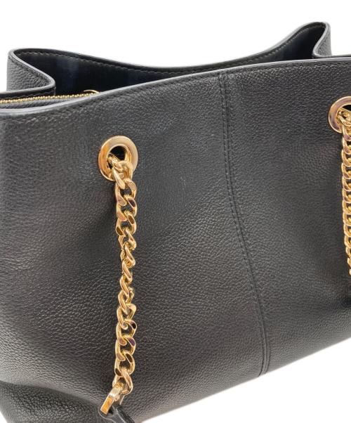 MICHAEL KORS（マイケル・コース）MICHAEL KORS (マイケル・コース) チェーントートバッグ ブラックの古着・服飾アイテム