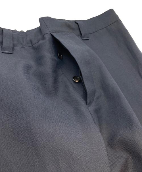 MARGARET HOWELL（マーガレットハウエル）MARGARET HOWELL (マーガレットハウエル) LINEN WOOL HOPSACK PANTS(リネン ウール ホップサック パンツ) ネイビー サイズ:１の古着・服飾アイテム