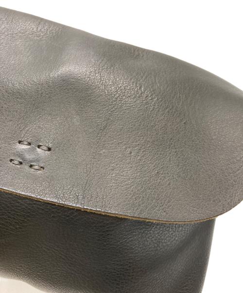 SLOW（スロウ）SLOW (スロウ) フラップレザーショルダーバッグ ブラックの古着・服飾アイテム