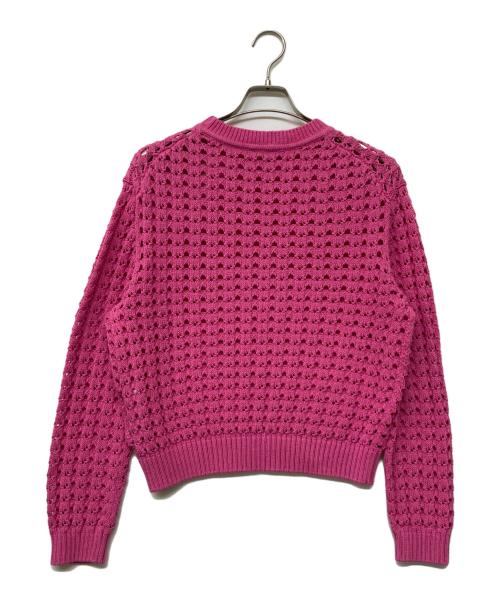 theory luxe（セオリーリュクス）theory luxe (セオリーリュクス) カットパターンニット ショッキングピンク サイズ:38の古着・服飾アイテム