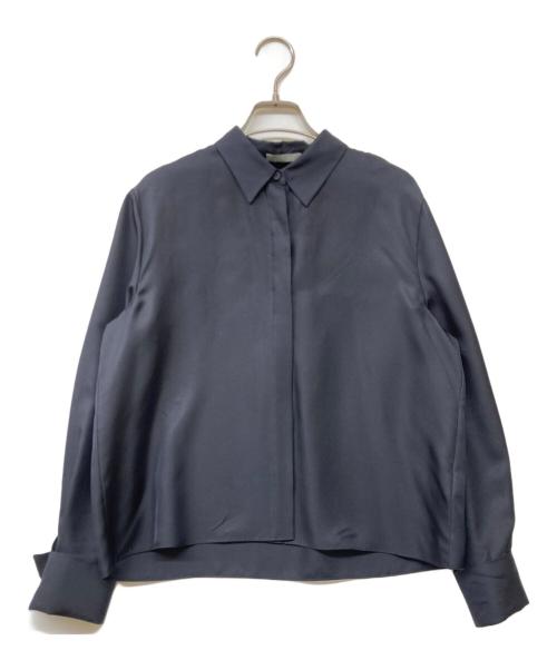 theory luxe（セオリーリュクス）theory luxe (セオリーリュクス) 2AW コンパクト丈 シルクブラウス ブラック サイズ:38の古着・服飾アイテム