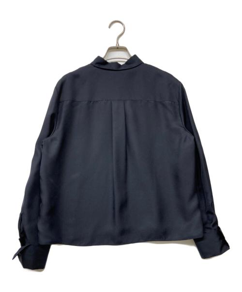 theory luxe（セオリーリュクス）theory luxe (セオリーリュクス) 2AW コンパクト丈 シルクブラウス ブラック サイズ:38の古着・服飾アイテム