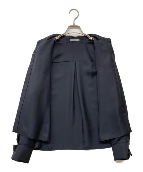 theory luxe（セオリーリュクス）theory luxe (セオリーリュクス) 2AW コンパクト丈 シルクブラウス ブラック サイズ:38の古着・服飾アイテム