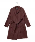 theoryセオリー）の古着「23AW カシミヤブレンドダブルフェイスラップコート」｜ブラウン