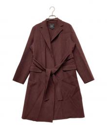 theory（セオリー）の古着「23AW カシミヤブレンドダブルフェイスラップコート」｜ブラウン
