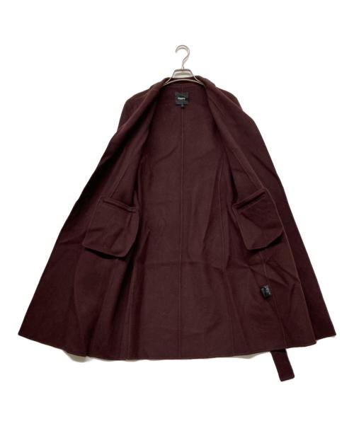 theory（セオリー）theory (セオリー) 23AW カシミヤブレンドダブルフェイスラップコート ブラウン サイズ:SIZESの古着・服飾アイテム