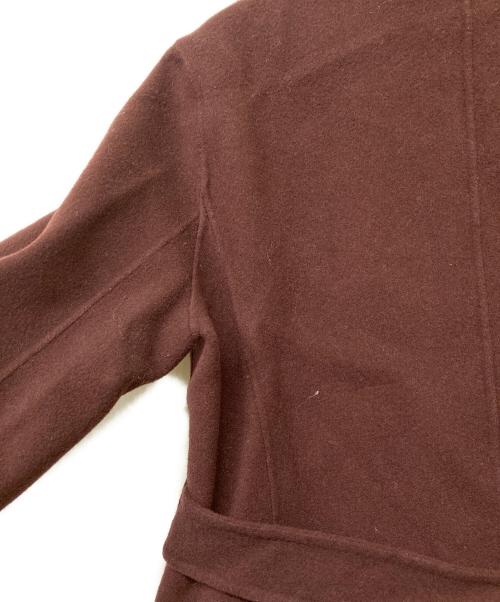 theory（セオリー）theory (セオリー) 23AW カシミヤブレンドダブルフェイスラップコート ブラウン サイズ:SIZESの古着・服飾アイテム
