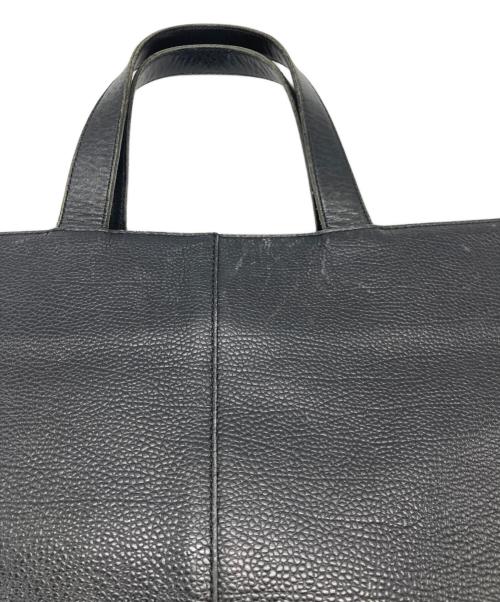 BURBERRY（バーバリー）BURBERRY (バーバリー) 裏ノバチェックシボ革レザーハンドバッグ ブラックの古着・服飾アイテム