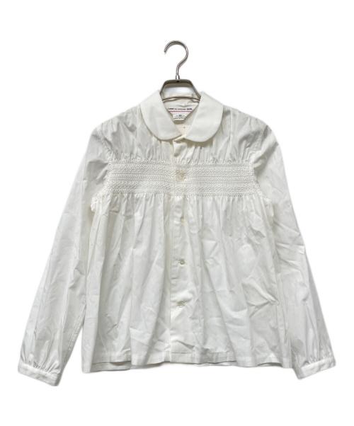 COMME des GARCONS GIRL（コムデギャルソンガール）COMME des GARCONS GIRL (コムデギャルソンガール) ギャザーシャツ ホワイト サイズ:XS 未使用品の古着・服飾アイテム