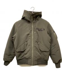 AVIREX（アヴィレックス）の古着「フーデッドジャケット」｜オリーブ