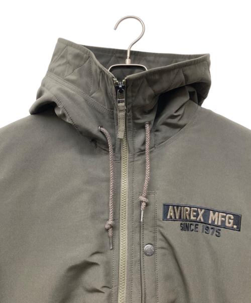 AVIREX（アヴィレックス）AVIREX (アヴィレックス) フーデッドジャケット オリーブ サイズ:SIZELの古着・服飾アイテム