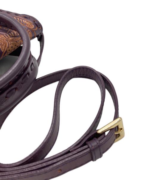 Carving Tribes（カービングトライブス）Carving Tribes (カービングトライブス) Mini Maestra 2WAYショルダーバッグ パープルの古着・服飾アイテム