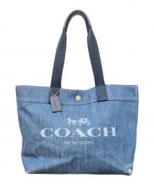 COACH（コーチ）の古着「デニムトートバッグ」｜インディゴ