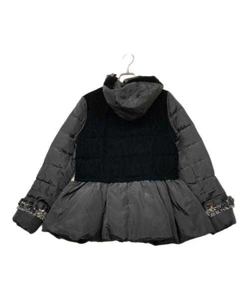 CHESTY（チェスティ）CHESTY (チェスティ) フリンジ2WAY中綿ジャケット ブラック サイズ:不明の古着・服飾アイテム