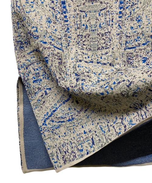 Ameri（アメリ）Ameri (アメリ) 25SS ASMEE 2WAY I LINE KNIT DRESS(ニーゴーエスエス アスミー ツーウェイ アイライン ニット ドレス) ベージュ×ブルー サイズ:FREEの古着・服飾アイテム