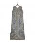 Ameri（アメリ）の古着「25SS ASMEE 2WAY I LINE KNIT DRESS(ニーゴーエスエス アスミー ツーウェイ アイライン ニット ドレス)」｜ベージュ×ブルー