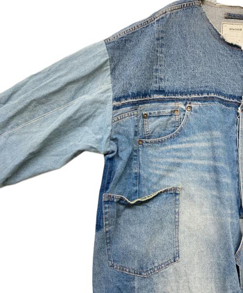 etsinta（エシンタ）etsinta (エシンタ) リメイクデニムオーバージャケット スカイブルー サイズ:SIZE 1の古着・服飾アイテム