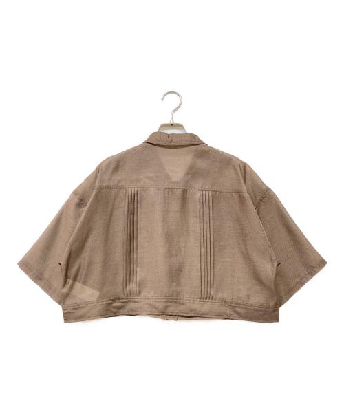 Ameri（アメリ）AMERI (アメリ) 25SS DENIM LIKE PRINT SHIRT ブラウン サイズ:FREE 未使用品の古着・服飾アイテム