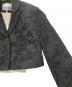中古・古着 GANNI (ガニー) 24AW 1B ショートワイドジャケット ブラック サイズ:SIZE 38(M) 未使用品：17000円