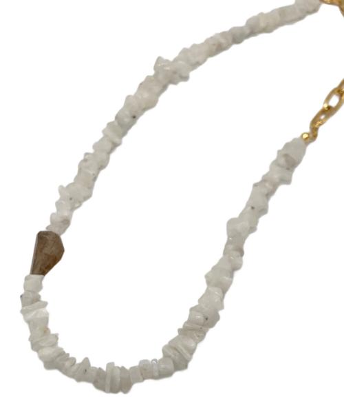 MURRAL（ミューラル）MURRAL (ミューラル) Ordinary necklace (Moonstone) ホワイトの古着・服飾アイテム