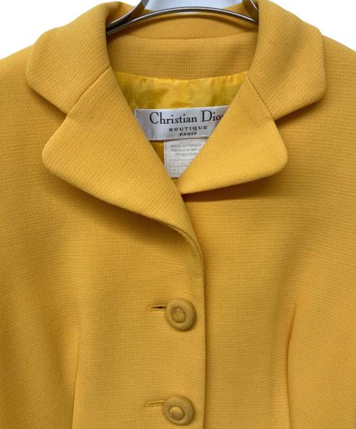 Christian Dior（クリスチャン ディオール）Christian Dior (クリスチャン ディオール) テーラードジャケット イエロー サイズ:40の古着・服飾アイテム