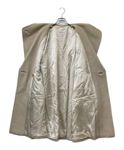 MaxMara（マックスマーラ）MaxMara (マックスマーラ) カシミヤブレンドバージンウールコート ブラウン サイズ:FREEの古着・服飾アイテム