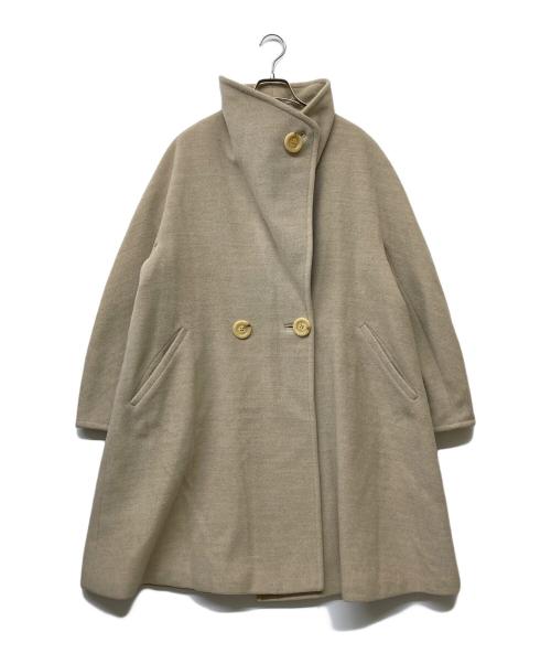 MaxMara（マックスマーラ）MaxMara (マックスマーラ) カシミヤブレンドバージンウールコート ブラウン サイズ:FREEの古着・服飾アイテム
