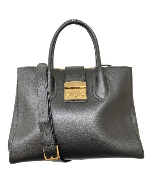 FURLA（フルラ）FURLA (フルラ) 2WAYバッグ ブラックの古着・服飾アイテム