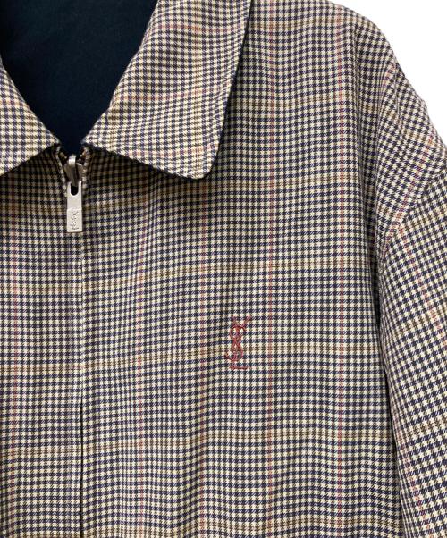 Yves Saint Laurent（イヴサンローラン）Yves Saint Laurent (イヴサンローラン) リバーシブルジャケット ベージュ×ブラック サイズ:SIZE 100の古着・服飾アイテム