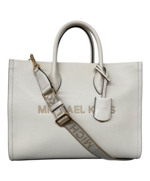 MICHAEL KORS（マイケル・コース）MICHAEL KORS (マイケル・コース) ミレラ ミディアム ペブルドレザー アイボリーの古着・服飾アイテム