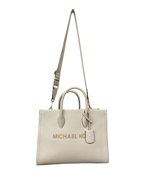MICHAEL KORS（マイケル・コース）MICHAEL KORS (マイケル・コース) ミレラ ミディアム ペブルドレザー アイボリーの古着・服飾アイテム