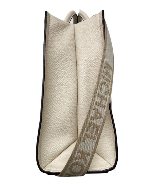 MICHAEL KORS（マイケル・コース）MICHAEL KORS (マイケル・コース) ミレラ ミディアム ペブルドレザー アイボリーの古着・服飾アイテム