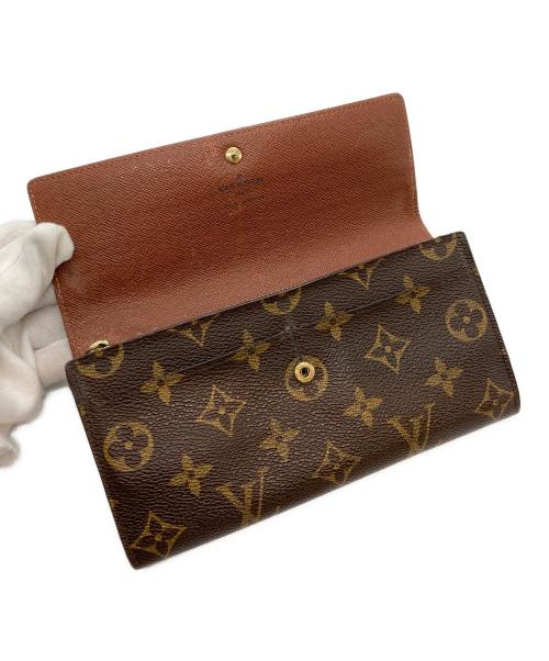 LOUIS VUITTON（ルイ ヴィトン）LOUIS VUITTON (ルイ ヴィトン) モノグラム ポルトフォイユ サラ ブラウンの古着・服飾アイテム