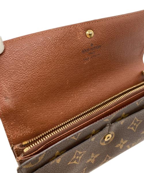 LOUIS VUITTON（ルイ ヴィトン）LOUIS VUITTON (ルイ ヴィトン) モノグラム ポルトフォイユ サラ ブラウンの古着・服飾アイテム