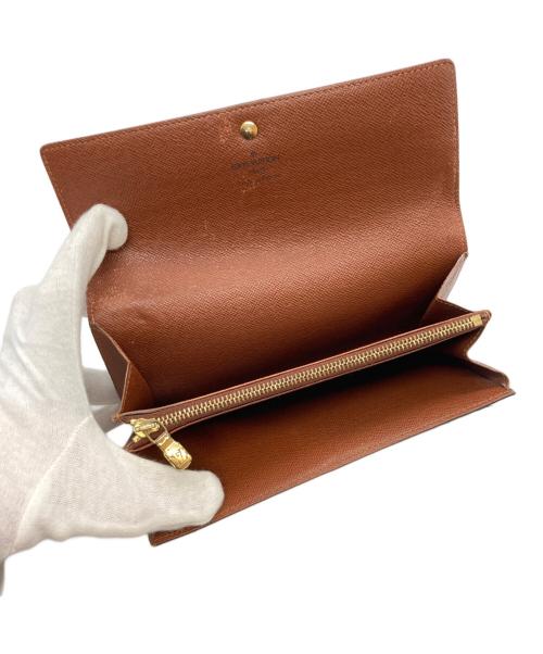 LOUIS VUITTON（ルイ ヴィトン）LOUIS VUITTON (ルイ ヴィトン) モノグラム ポルトフォイユ サラ ブラウンの古着・服飾アイテム