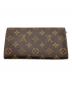 LOUIS VUITTON (ルイ ヴィトン) モノグラム ポルトフォイユ サラ ブラウン：12000円