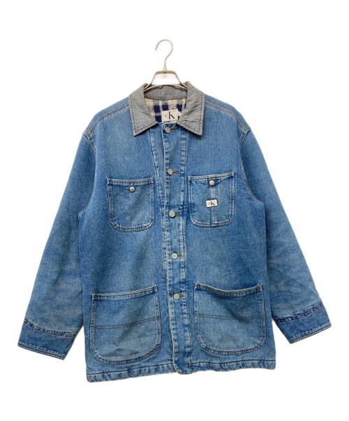 Calvin Klein Jeans（カルバンクラインジーンズ）Calvin Klein Jeans (カルバンクラインジーンズ) デニムカバーオール インディゴ サイズ:Ｓの古着・服飾アイテム