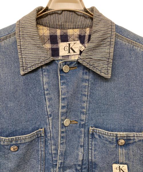 Calvin Klein Jeans（カルバンクラインジーンズ）Calvin Klein Jeans (カルバンクラインジーンズ) デニムカバーオール インディゴ サイズ:Ｓの古着・服飾アイテム