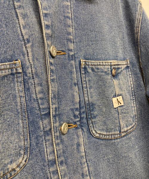 Calvin Klein Jeans（カルバンクラインジーンズ）Calvin Klein Jeans (カルバンクラインジーンズ) デニムカバーオール インディゴ サイズ:Ｓの古着・服飾アイテム