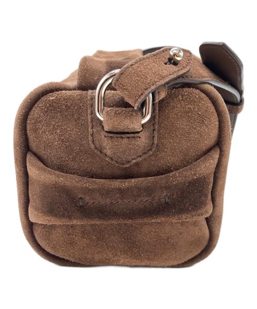 PRADA（プラダ）PRADA (プラダ) コーヒースウェードショルダーバッグ ブラウンの古着・服飾アイテム