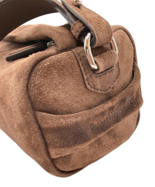 PRADA（プラダ）PRADA (プラダ) コーヒースウェードショルダーバッグ ブラウンの古着・服飾アイテム