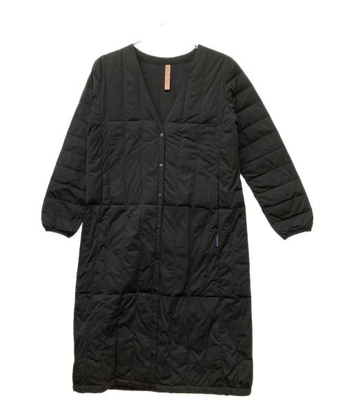 YOSOOU（ヨソオウ）YOSOOU (ヨソオウ) ノーカラーダウンコート ブラック サイズ:3の古着・服飾アイテム